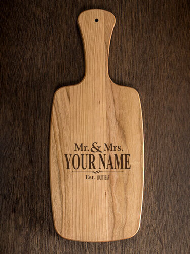 Mr and Mrs : Cheese Boards - Engraved