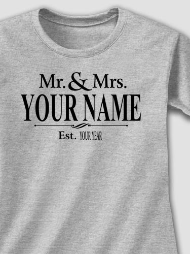 Mr and Mrs : Printed T-Shirts
