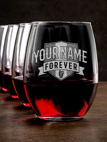 Forever : Stemless Wine Glasses - Engraved