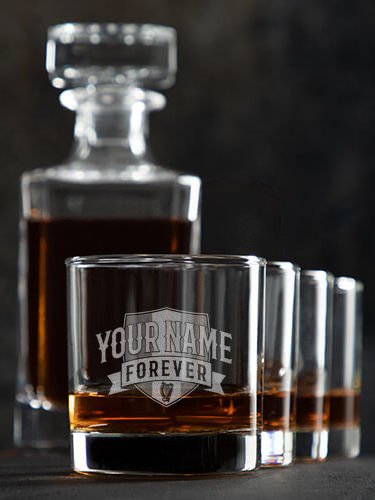 Forever : Decanter Rocks Glass Gift Sets - Engraved