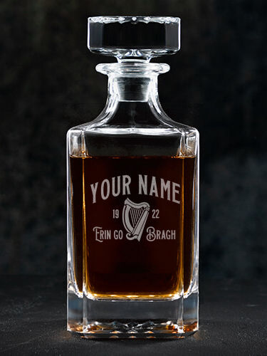 Erin Go Bragh : Whiskey Decanter - Engraved