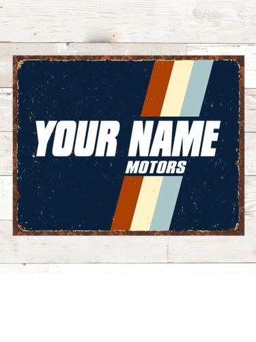 Vintage Motors : Tin Signs