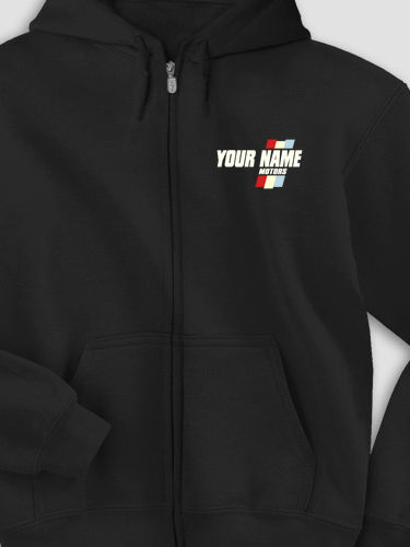 Vintage Motors : Embroidered Zip Hoodies