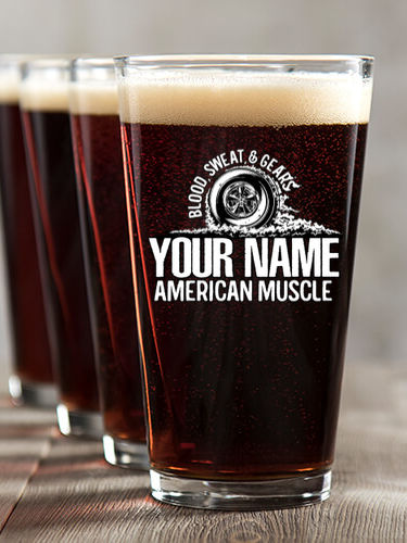 American Muscle : Pint Glasses - Color Printed