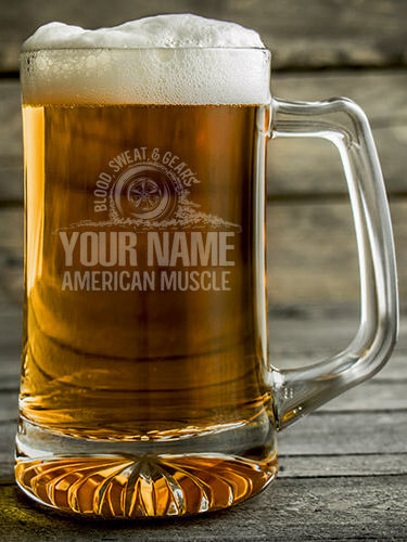American Muscle : Beer Mugs - Engraved