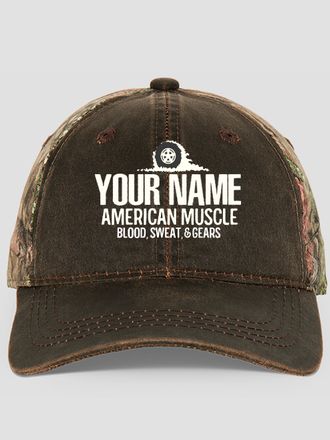 American Muscle : Embroidered 2-Tone Camo Hats