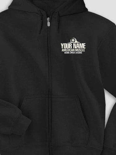American Muscle : Embroidered Zip Hoodies