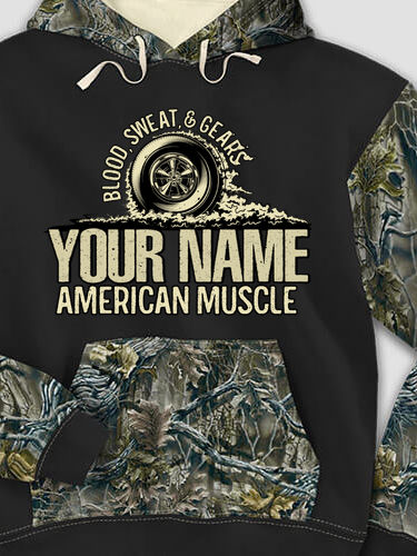 American Muscle : Printed 2-Tone Camo Hoodies