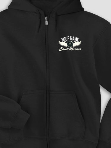 Street Machines : Embroidered Zip Hoodies