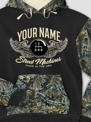 Street Machines : Printed 2-Tone Camo Hoodies