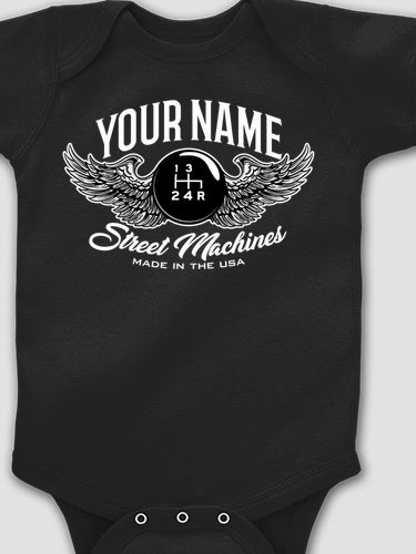 Street Machines : Printed Baby Bodysuits