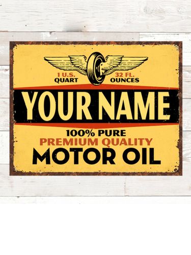 Motor Oil : Tin Signs