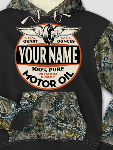 Motor Oil : Printed 2-Tone Camo Hoodies