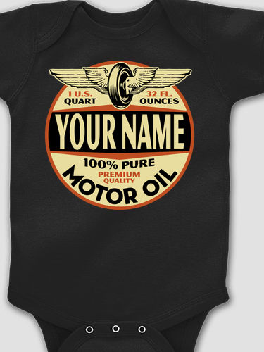 Motor Oil : Printed Baby Bodysuits
