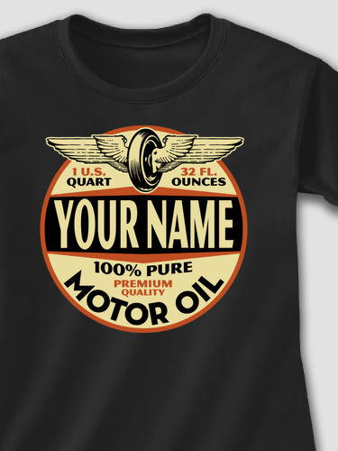 Motor Oil : Adult Ladies Fitted T-Shirt