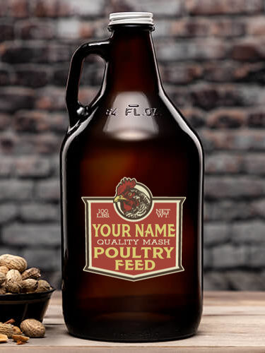 Poultry Feed : Beer Growlers - Color Printed
