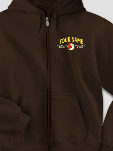 Poultry Feed : Embroidered Zip Hoodies