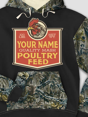 Poultry Feed : Printed 2-Tone Camo Hoodies
