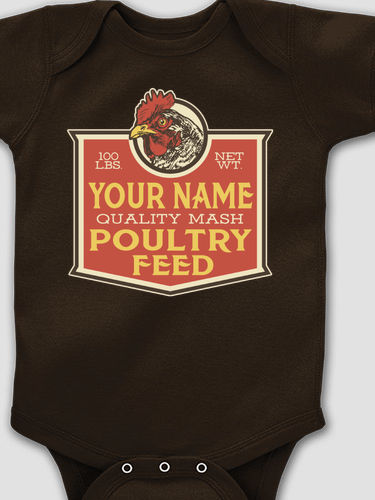 Poultry Feed : Printed Baby Bodysuits