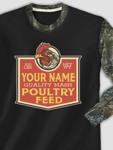 Poultry Feed : Printed 2-Tone Camo Long Sleeves