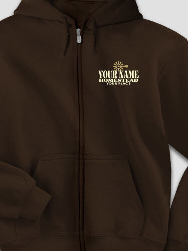 Homestead : Embroidered Zip Hoodies