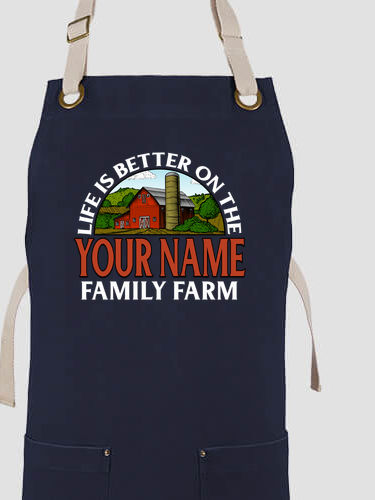 Life Is Better Farm : Printed Canvas Work Aprons