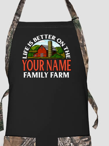 Life Is Better Farm : Printed 2-Tone Aprons