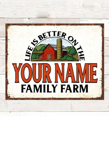 Life Is Better Farm : Tin Signs