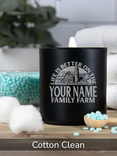 Life Is Better Farm : 11oz. Engraved Scented Candles