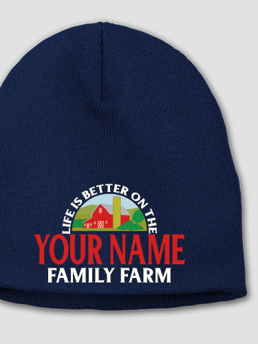 Life Is Better Farm : Embroidered Beanies