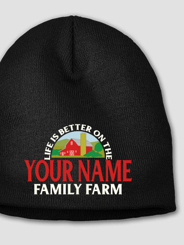 Life Is Better Farm : Embroidered Beanies