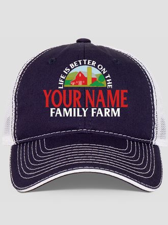 Life Is Better Farm : Embroidered Trucker Hats