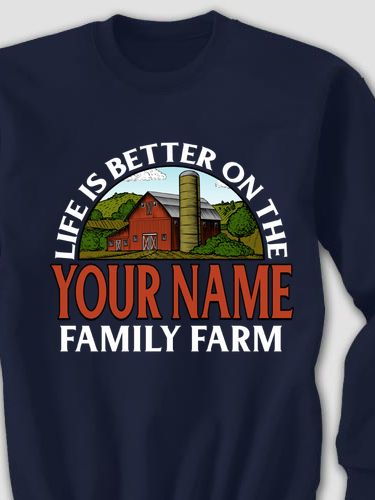 Life Is Better Farm : Printed Sweatshirts
