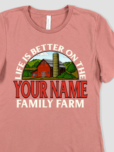 Life Is Better Farm : Premium Ladies T-Shirts