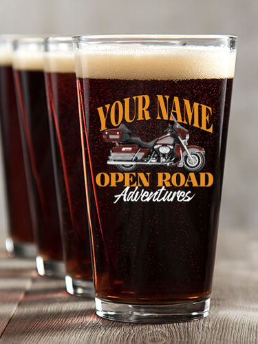 Open Road : Pint Glasses - Color Printed