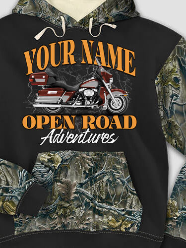 Open Road : Printed 2-Tone Camo Hoodies