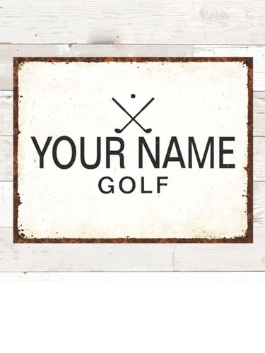 Golf : Tin Signs