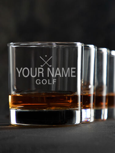 Golf : Rocks Glasses - Engraved