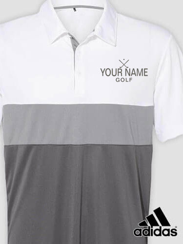 Golf : Embroidered Adidas&reg; Color Block Polo Shirts