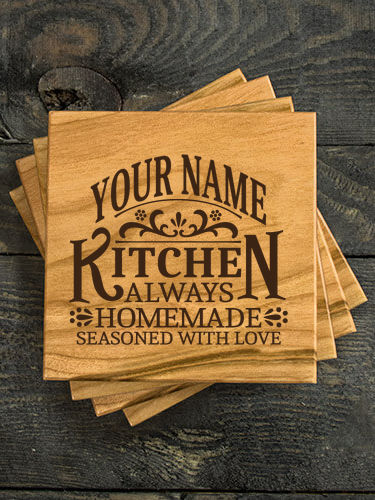 Vintage Kitchen : Coasters - Engraved