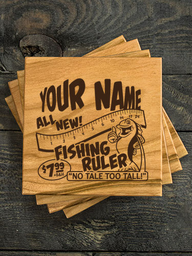 Fishing Ruler : Coasters - Engraved