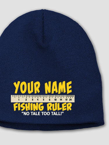 Fishing Ruler : Embroidered Beanies