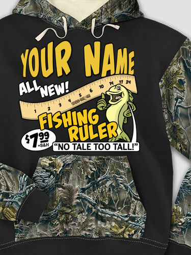 Fishing Ruler : Printed 2-Tone Camo Hoodies