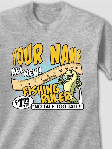 Fishing Ruler : Printed T-Shirts