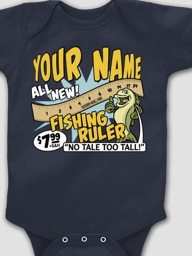 Fishing Ruler : Printed Baby Bodysuits