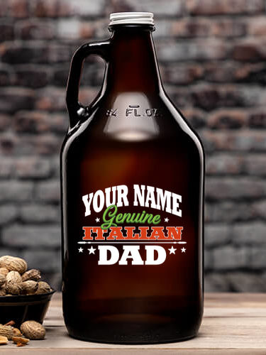 Italian Dad : Beer Growlers - Color Printed