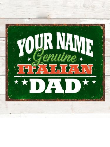 Italian Dad : Tin Signs