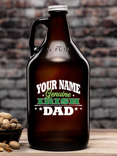 Irish Dad : Beer Growlers - Color Printed