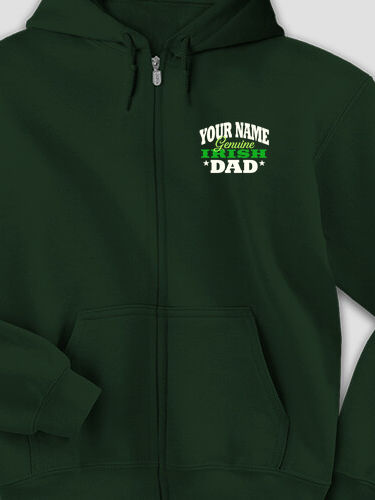 Irish Dad : Embroidered Zip Hoodies