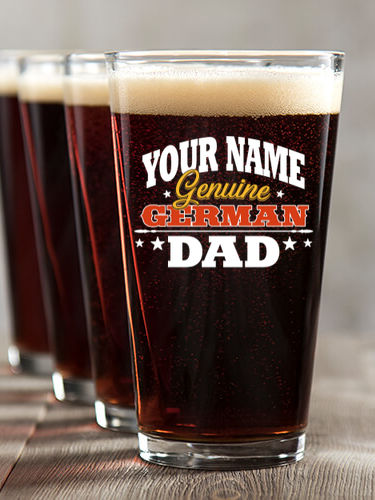 German Dad : Pint Glasses - Color Printed